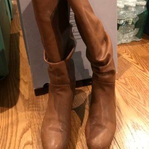 Jennifer Lopez size 7 rust colored leather boots